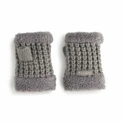 Women's Koolaburra By UGG Sherpa Knit Fingerless Gloves Ivory -Koolaburra shop unnamed file 1103