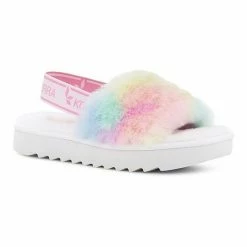 Koolaburra By UGG Fuzz'n II Women's Faux-Fur Sandals Black -Koolaburra shop unnamed file 1241