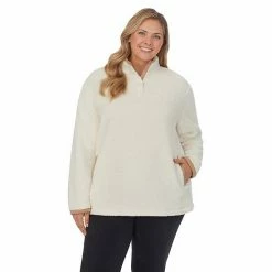 Plus Size Koolaburra By UGG Sherpa Pullover With Faux Suede Trim Blue -Koolaburra shop unnamed file 1281
