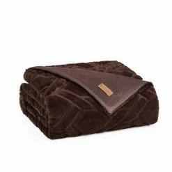 Koolaburra By UGG Candice Faux Fur Throw Chocolate -Koolaburra shop unnamed file 130