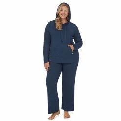 Plus Size Koolaburra By UGG Sweater Knit Pajama Top & Wide Leg Pajama Pants Set Olive -Koolaburra shop unnamed file 1319