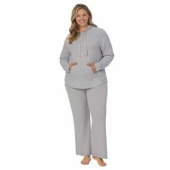 Plus Size Koolaburra By UGG Sweater Knit Pajama Top & Wide Leg Pajama Pants Set Olive -Koolaburra shop unnamed file 1322