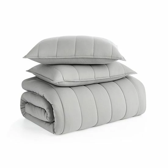 Koolaburra By UGG Koolawash Channel Comforter Set With Shams Seagrass 3 Koolaburra By UGG Koolawash Channel Comforter Set With Shams Seagrass - Image 3
