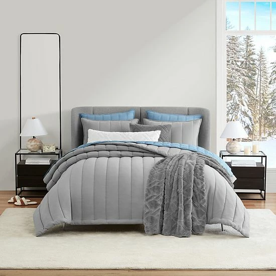 Koolaburra By UGG Koolawash Channel Comforter Set With Shams Seagrass 7 Koolaburra By UGG Koolawash Channel Comforter Set With Shams Seagrass - Image 7