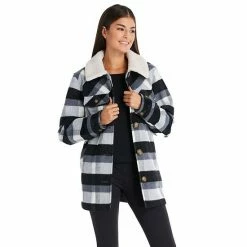 Women's Koolaburra By UGG Sherpa-Collar Shacket Green Dk G -Koolaburra shop unnamed file 178