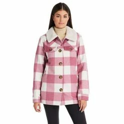 Women's Koolaburra By UGG Sherpa-Collar Shacket Green Dk G -Koolaburra shop unnamed file 181