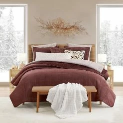 Koolaburra By UGG Lona Quilt Set With Shams Dark Rose -Koolaburra shop unnamed file 199