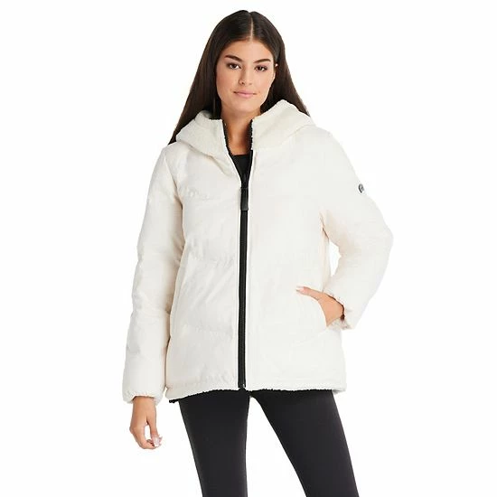 Women's Koolaburra By UGG Reversible Sherpa Puffer Jacket Black 8 Women's Koolaburra By UGG Reversible Sherpa Puffer Jacket Black - Image 8