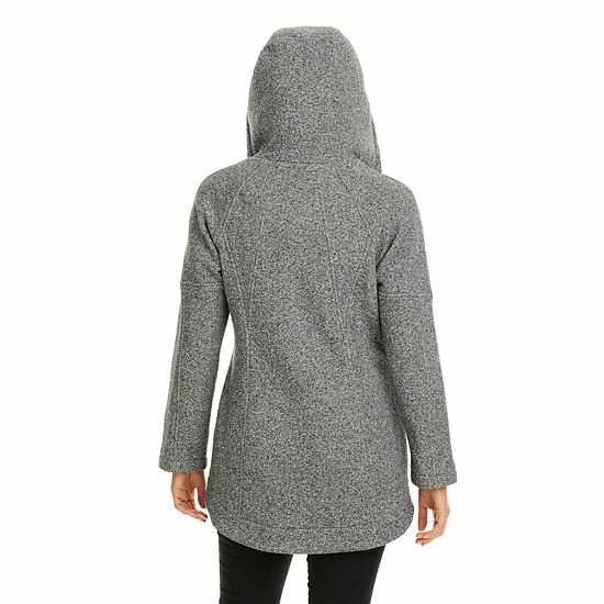 Women's Koolaburra By UGG Hooded Fleece Coat Salt Pepper 5 Women's Koolaburra By UGG Hooded Fleece Coat Salt Pepper - Image 5