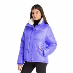 Women's Koolaburra By UGG Sherpa-Trim Puffer Jacket Black -Koolaburra shop unnamed file 456