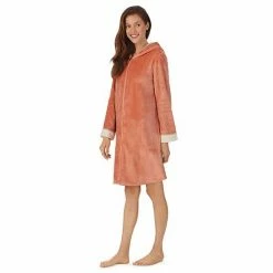 Women's Koolaburra By UGG Plush Hooded Zip Robe Cafe Creme -Koolaburra shop unnamed file 499