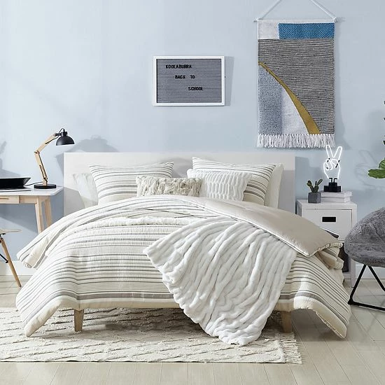 Koolaburra By UGG Ursa Comforter Set With Shams Blue Mirage 1 Koolaburra By UGG Ursa Comforter Set With Shams Blue Mirage