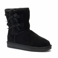 Koolaburra By UGG Victoria Girls' Short Winter Boots Black -Koolaburra shop unnamed file 6