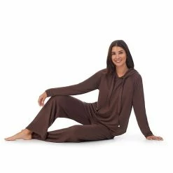 Women's Koolaburra By UGG Sweater Knit Pajama Top & Wide Leg Pajama Pants Set Olive -Koolaburra shop unnamed file 644