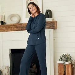 Women's Koolaburra By UGG Sweater Knit Pajama Top & Wide Leg Pajama Pants Set Olive -Koolaburra shop unnamed file 645