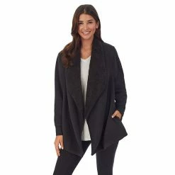 Women's Koolaburra By UGG Microfleece & Sherpa Open Cardigan Blue 3 Women's Koolaburra By UGG Microfleece & Sherpa Open Cardigan Blue -Koolaburra shop unnamed file 654