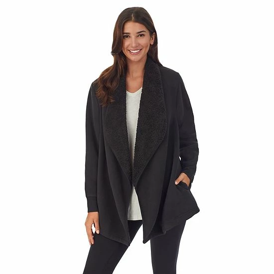 Women's Koolaburra by UGG Microfleece & Sherpa Open Cardigan Blue Women's Koolaburra By UGG Microfleece & Sherpa Open Cardigan Blue -Koolaburra shop unnamed file 654