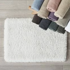 Koolaburra By UGG Astra Faux Fur Bath Rug Kb White -Koolaburra shop unnamed file 742