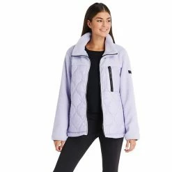 Women's Koolaburra By UGG Mixed-Media Fleece Jacket Lilac -Koolaburra shop unnamed file 865