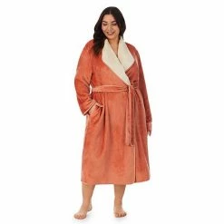 Plus Size Koolaburra By UGG Plush Wrap Robe Cafe Creme -Koolaburra shop unnamed file 889
