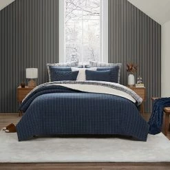 Koolaburra By UGG Sander Quilt Set With Shams Navy -Koolaburra shop unnamed file 909