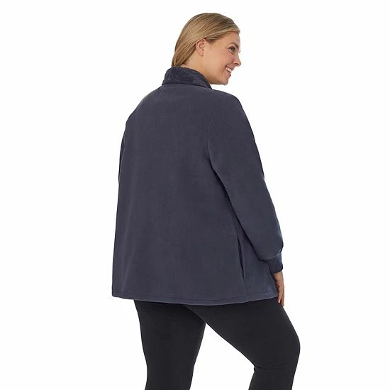 Plus Size Koolaburra by UGG Microfleece & Sherpa Open Cardigan Black Plus Size Koolaburra By UGG Microfleece & Sherpa Open Cardigan Black -Koolaburra shop unnamed file 974