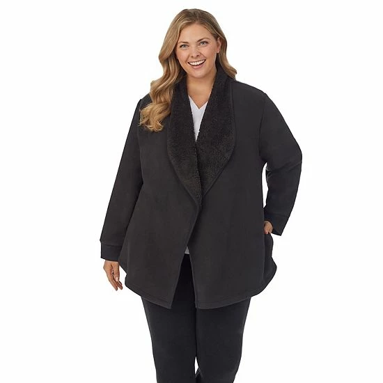 Plus Size Koolaburra by UGG Microfleece & Sherpa Open Cardigan Black Plus Size Koolaburra By UGG Microfleece & Sherpa Open Cardigan Black -Koolaburra shop unnamed file 977
